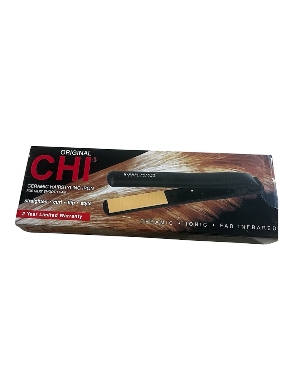 CHI Original 1” Black Ceramic Hairstyling Straightener Iron Brand New